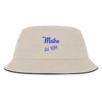 MEISTER. MEISTER. HUMOR - Kinder Bucket Hat - Natur/Navy - Vorne
