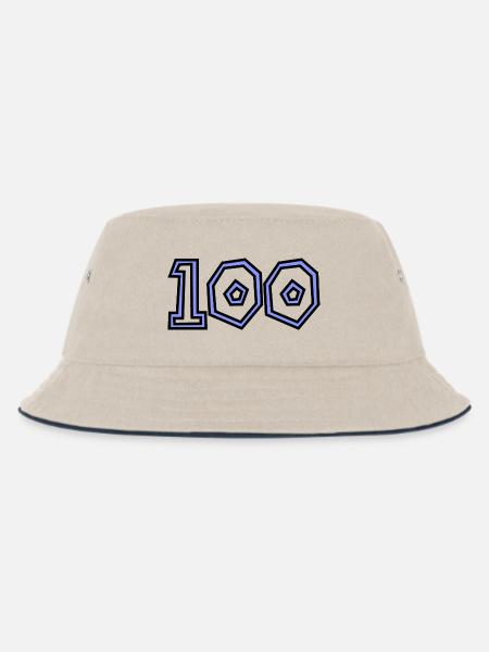 100. 100 ANS. 100e ANNIVERSAIRE. ANNIVERSAIRE 100 - Bob Enfant - blanc cassé/bleu marine