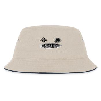 Auszeit Surfbrett - Kinder Bucket Hat - Natur/Navy - Vorne