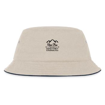 Schwarzwald Schwaben Schwabe Rentner Geschenk - Kinder Bucket Hat - Natur/Navy - Vorne