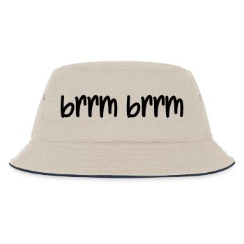 brrm brrm - Kinder Bucket Hat - Natur/Navy - Vorne
