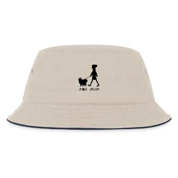 Dog Mum - Kinder Bucket Hat - Natur/Navy - Vorne