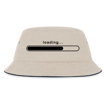 Ladesymbol - Kinder Bucket Hat - Natur/Navy - Vorne