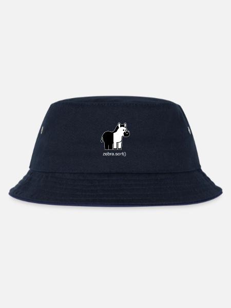 Sortiertes Zebra - Kinder Bucket Hat - navy/navy