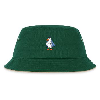 Mouette musculaire avec cadeau de mouette tatouage ancre - Bob Enfant - vert foncé/beige - Devant
