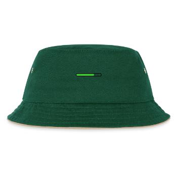 Loading bar Black Green - Kids’ Bucket Hat - dark green/beige - Front