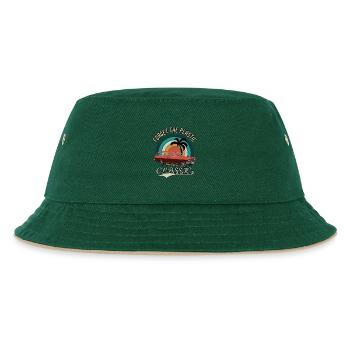 Vintage Drive the classics Oldtimer Classic Car - Kids’ Bucket Hat - dark green/beige - Front