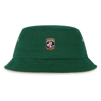 Teaching Superpower Activated! - Kids’ Bucket Hat - dark green/beige - Front