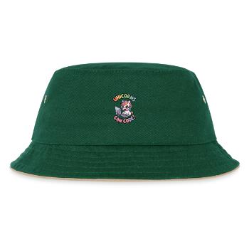 Unicorns Can Code! - Kids’ Bucket Hat - dark green/beige - Front