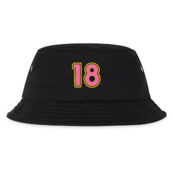 18. 18 YEARS OLD. 18th ANNIVERSARY - Kids’ Bucket Hat - black - Front