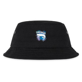Wels Waller fischen Wels auf Farbklecksen - Kinder Bucket Hat - Schwarz - Vorne