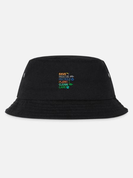Umweltschützer Grüne Umweltschutz Spruch Öko - Kinder Bucket Hat - Schwarz
