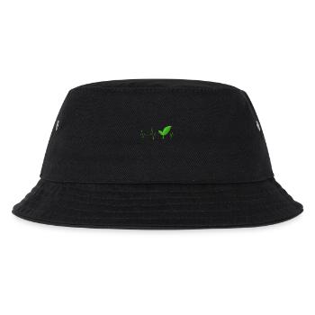 Vegan - Kinder Bucket Hat - Schwarz - Vorne
