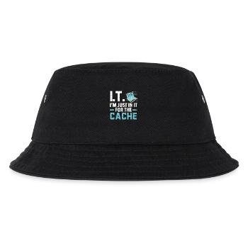 I.T. I'm Just In It For The Cache Computer - Kinder Bucket Hat - Schwarz - Vorne