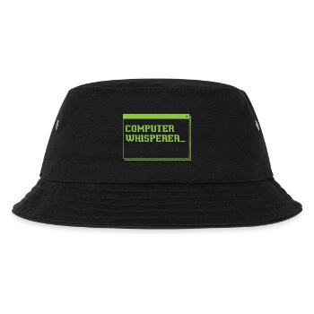 Computer-Flüsterer - Kinder Bucket Hat - Schwarz - Vorne