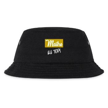MEISTER. MEISTER. VIELEN DANK. DANKE, MEISTER - Kinder Bucket Hat - Schwarz - Vorne