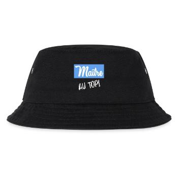 MEISTER. MEISTER. VIELEN DANK. DANKE, MEISTER - Kinder Bucket Hat - Schwarz - Vorne