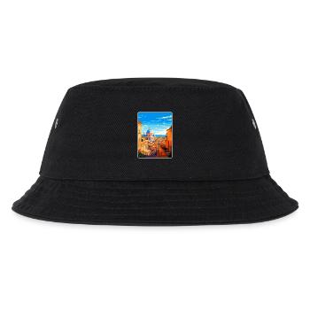 Rom Italien Vintage Reiseplakat Souvenir Souvenir - Kinder Bucket Hat - Schwarz - Vorne