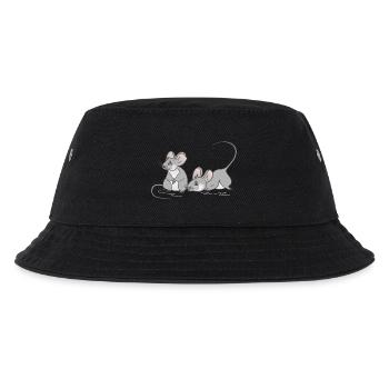 Maus Mäuschen Kinder Frauen Geburtstag - Kinder Bucket Hat - Schwarz - Vorne