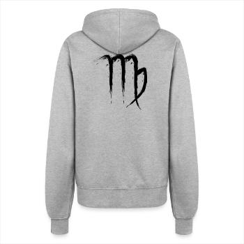 Jungfrau Sternzeichen Virgo Design Symbol 1 - Frauen Kapuzenjacke - Grau meliert - Hinten - Maraike (178cm)