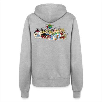 Asterix & Obelix - Attacke - Frauen Kapuzenjacke - Grau meliert - Hinten - Maraike (178cm)