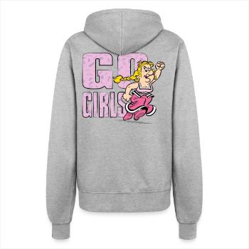 Asterix & Obelix Go Girls Gutemine - Frauen Kapuzenjacke - Grau meliert - Hinten - Maraike (178cm)