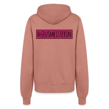 Hausmeisterin - Frauen Kapuzenjacke - Altrosa - Hinten - Maraike (178cm)