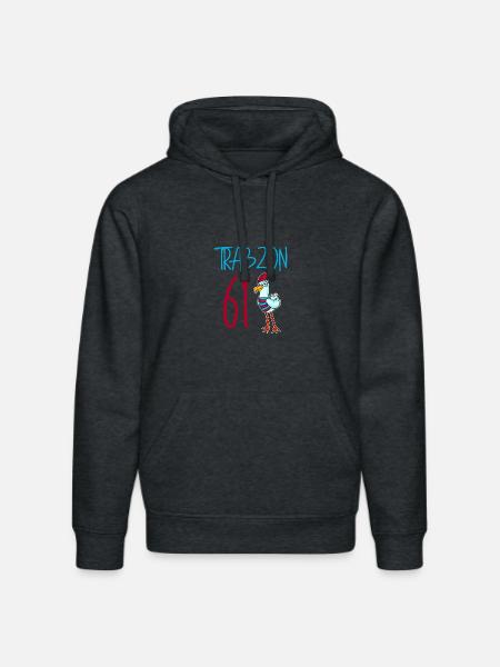 Trabzon 61 Turkey city - Stanley/Stella DRUMMER Unisex Organic Hoodie - dark heather grey