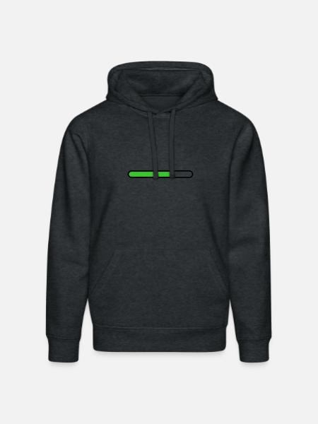 Loading bar Black Green - Stanley/Stella DRUMMER Unisex Organic Hoodie - dark heather grey