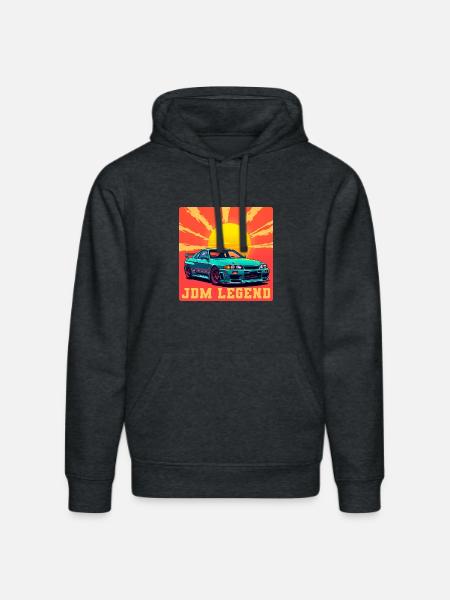 JDM Legend Sunrise - Stanley/Stella DRUMMER Unisex Organic Hoodie - dark heather grey