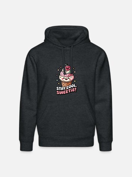 Stay Cool, Sweetie! - Stanley/Stella DRUMMER Unisex Organic Hoodie - dark heather grey