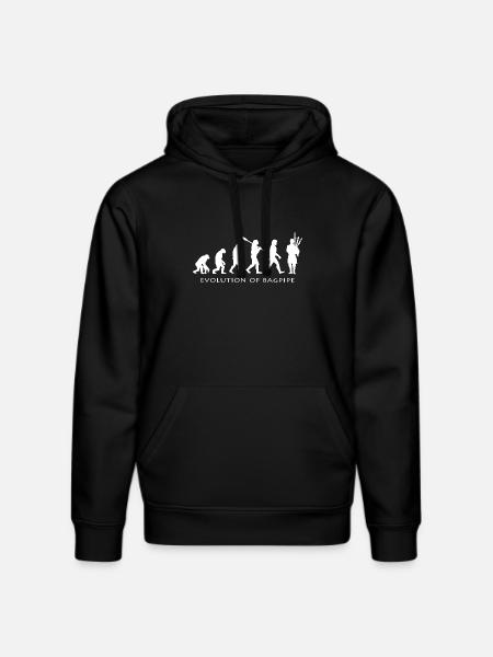 bagpipes - Stanley/Stella DRUMMER Unisex Organic Hoodie - black