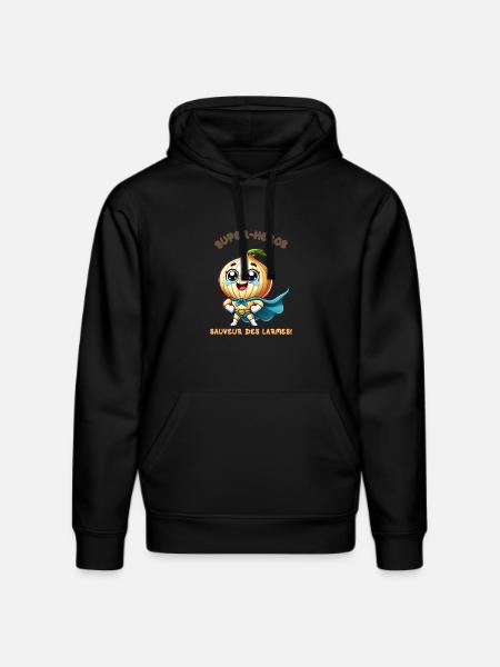 Superhero - Savior of Tears - Stanley/Stella DRUMMER Unisex Organic Hoodie - black