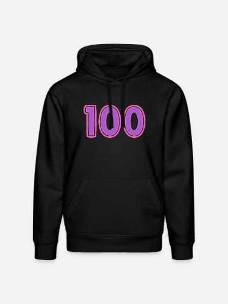 100. 100 YEARS. 100th ANNIVERSARY - Stanley/Stella DRUMMER Unisex Organic Hoodie - black