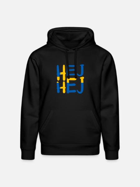 HEJ HEJ SWEDEN - Stanley/Stella DRUMMER Unisex Organic Hoodie - black