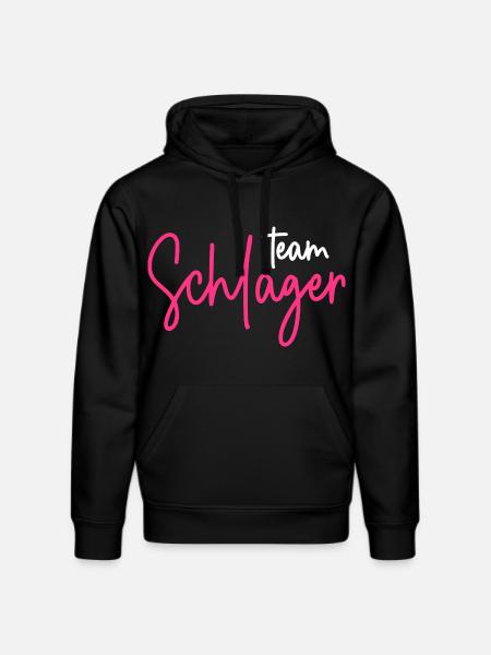 Team Schlager - Stanley/Stella Unisex Bio-Hoodie DRUMMER  - Schwarz