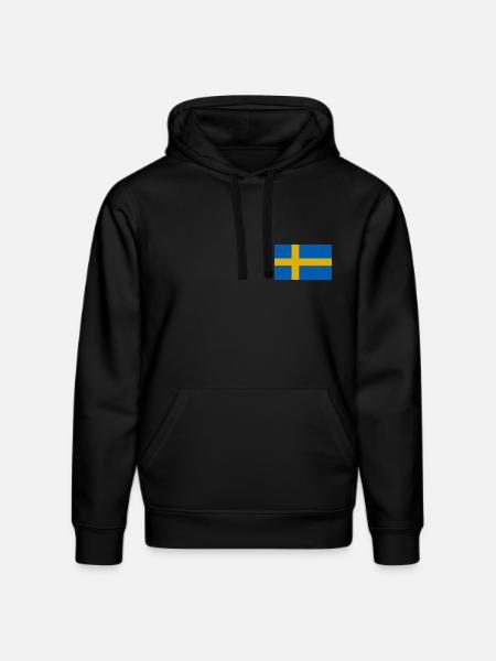 Schweden Flagge - Stanley/Stella Unisex Bio-Hoodie DRUMMER  - Schwarz