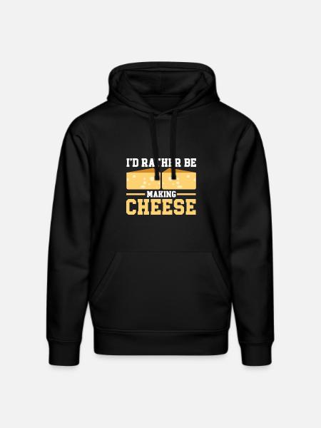 Cheese Making Cheese Lover - Stanley/Stella DRUMMER Unisex Organic Hoodie - black