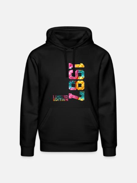 39TH BIRTHDAY LIMITED EDITION 1987 - Stanley/Stella DRUMMER Unisex Organic Hoodie - black
