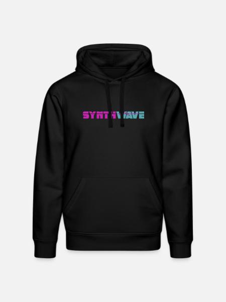 Synthwave - Stanley/Stella Unisex Bio-Hoodie DRUMMER - Schwarz