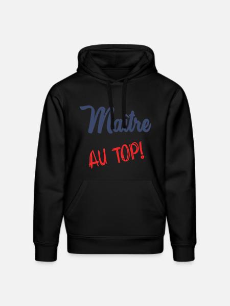 MASTER AT THE TOP - Stanley/Stella DRUMMER Unisex Organic Hoodie - black
