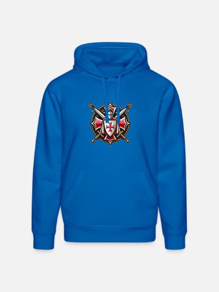 Knights templar - Stanley/Stella DRUMMER Unisex Organic Hoodie - royal blue