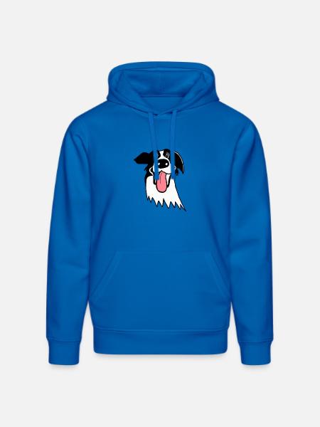 Border Collie mignon - Sweat à capuche bio DRUMMER Stanley/Stella Unisexe - bleu roi
