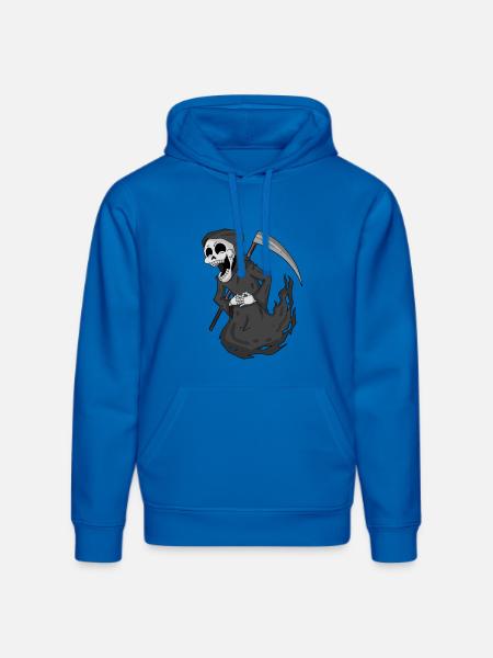 Grim Reaper laughs funny - Stanley/Stella DRUMMER Unisex Organic Hoodie - royal blue