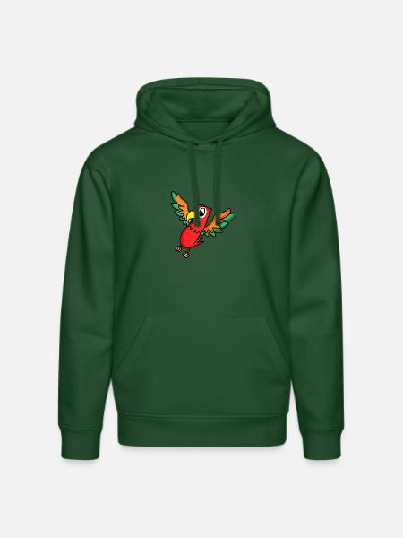 perroquet - Sweat à capuche bio DRUMMER Stanley/Stella Unisexe - vert bouteille