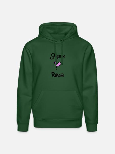 RETIREMENT. RETIREMENT. RETIRED. RETIREMENT - Stanley/Stella DRUMMER Unisex Organic Hoodie - bottle green