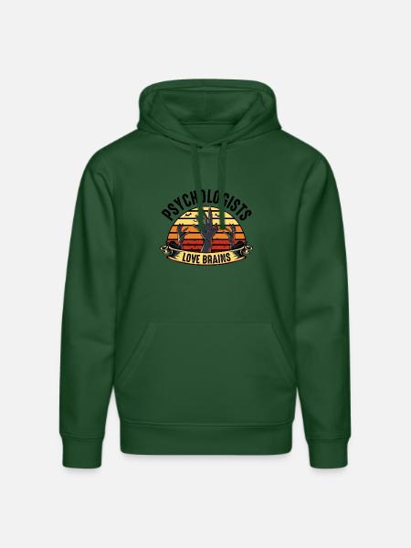 psychologist - Stanley/Stella DRUMMER Unisex Organic Hoodie - bottle green