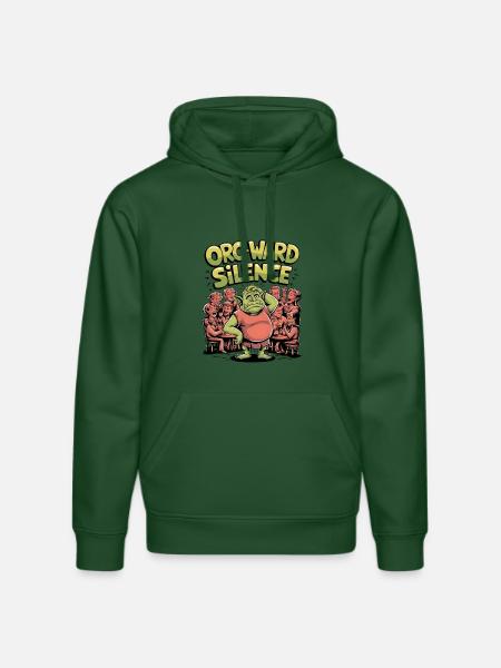 Orc-ward Silence - Stanley/Stella DRUMMER Unisex Organic Hoodie - bottle green