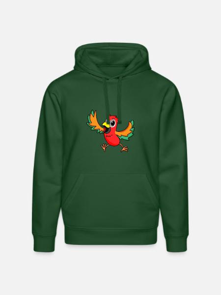 perroquet - Sweat à capuche bio DRUMMER Stanley/Stella Unisexe - vert bouteille