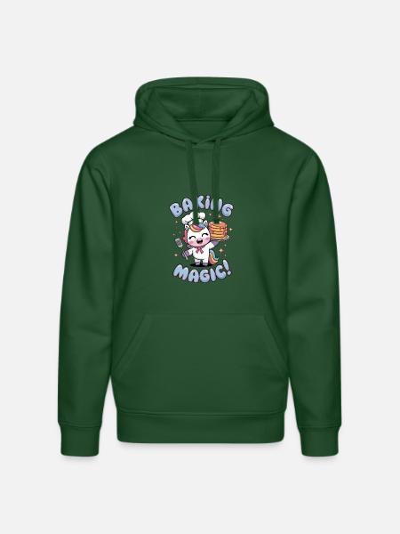 Baking Magic! - Stanley/Stella DRUMMER Unisex Organic Hoodie - bottle green